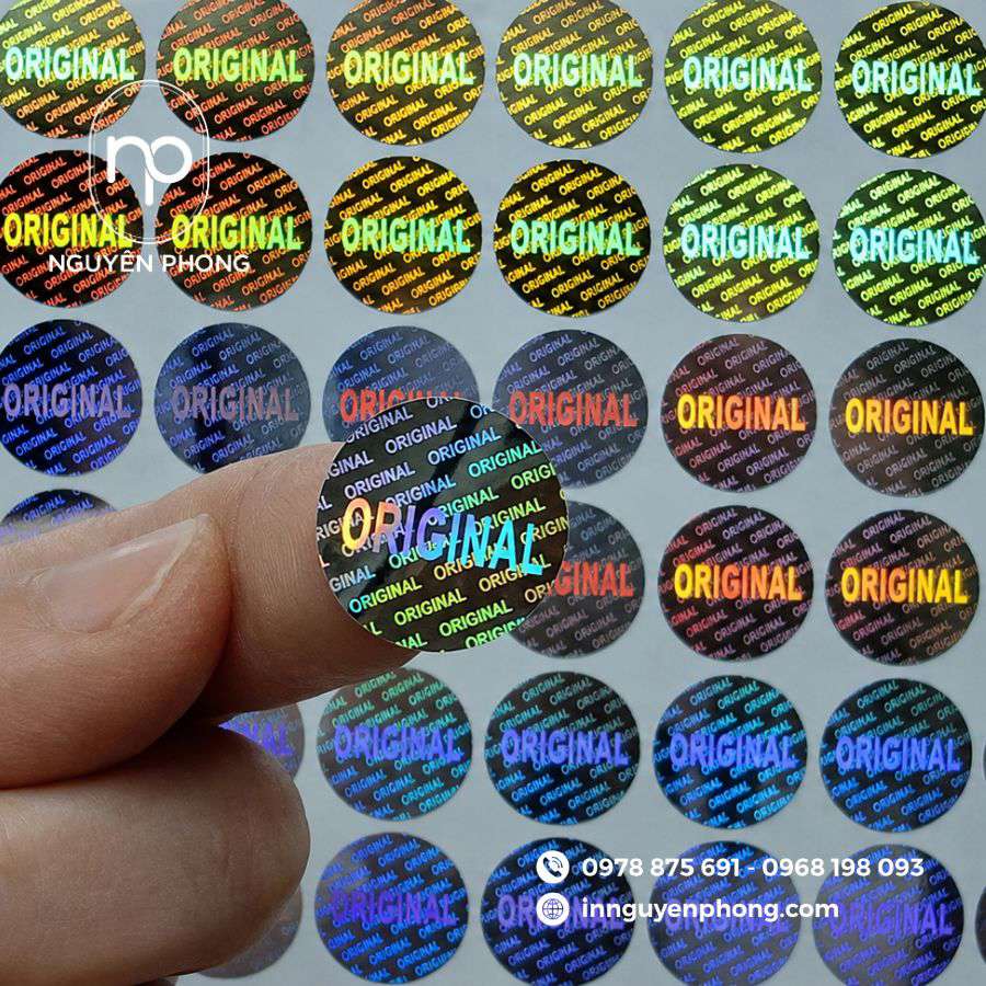 In tem hologram tiện lợi 
